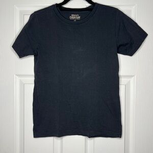 J.Crew Crewcuts Black Cotton Everyday Tee | Boys Size 12 | Classic Basic